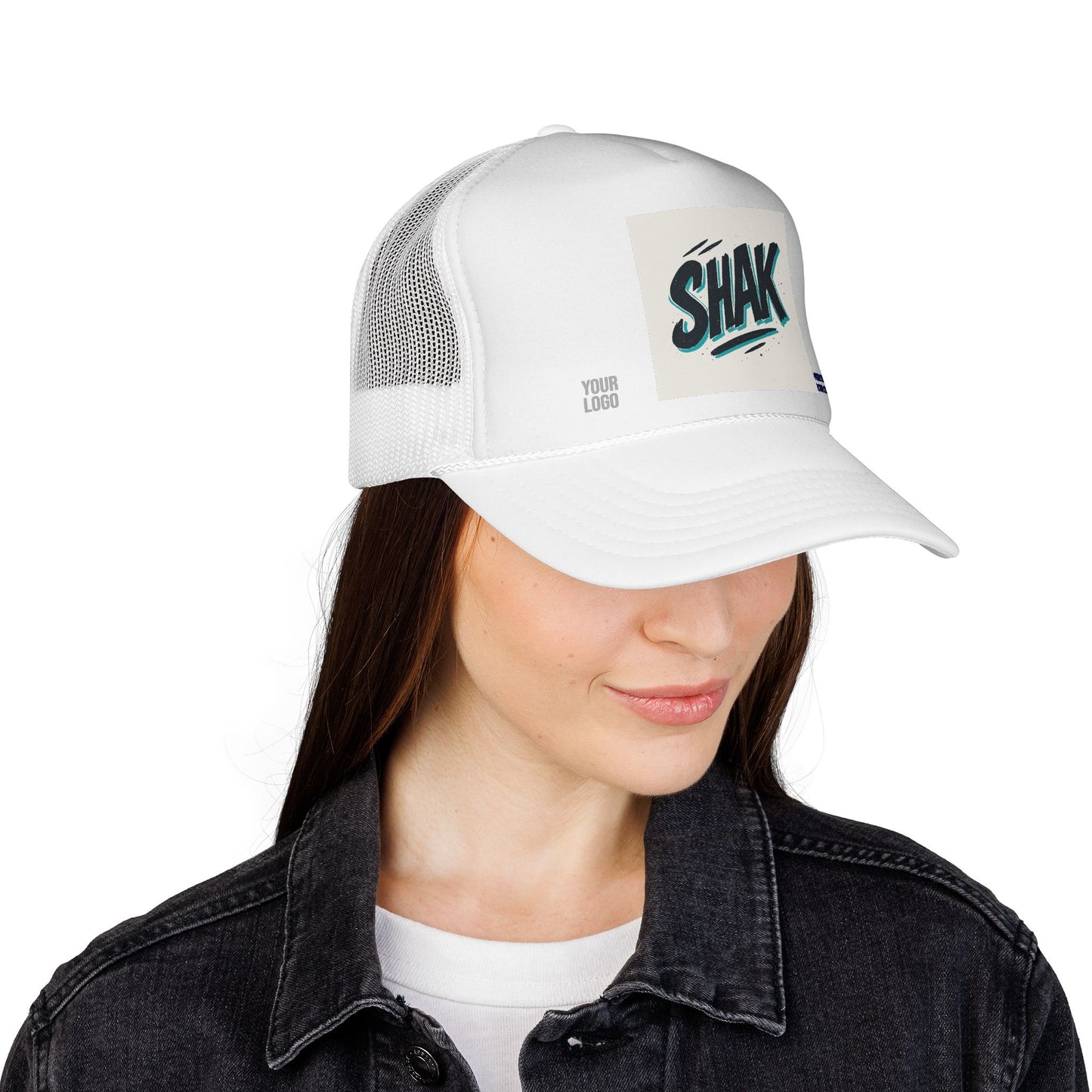 Retro Graphic Trucker Cap - Stylish SHAK Design for Casual Outings