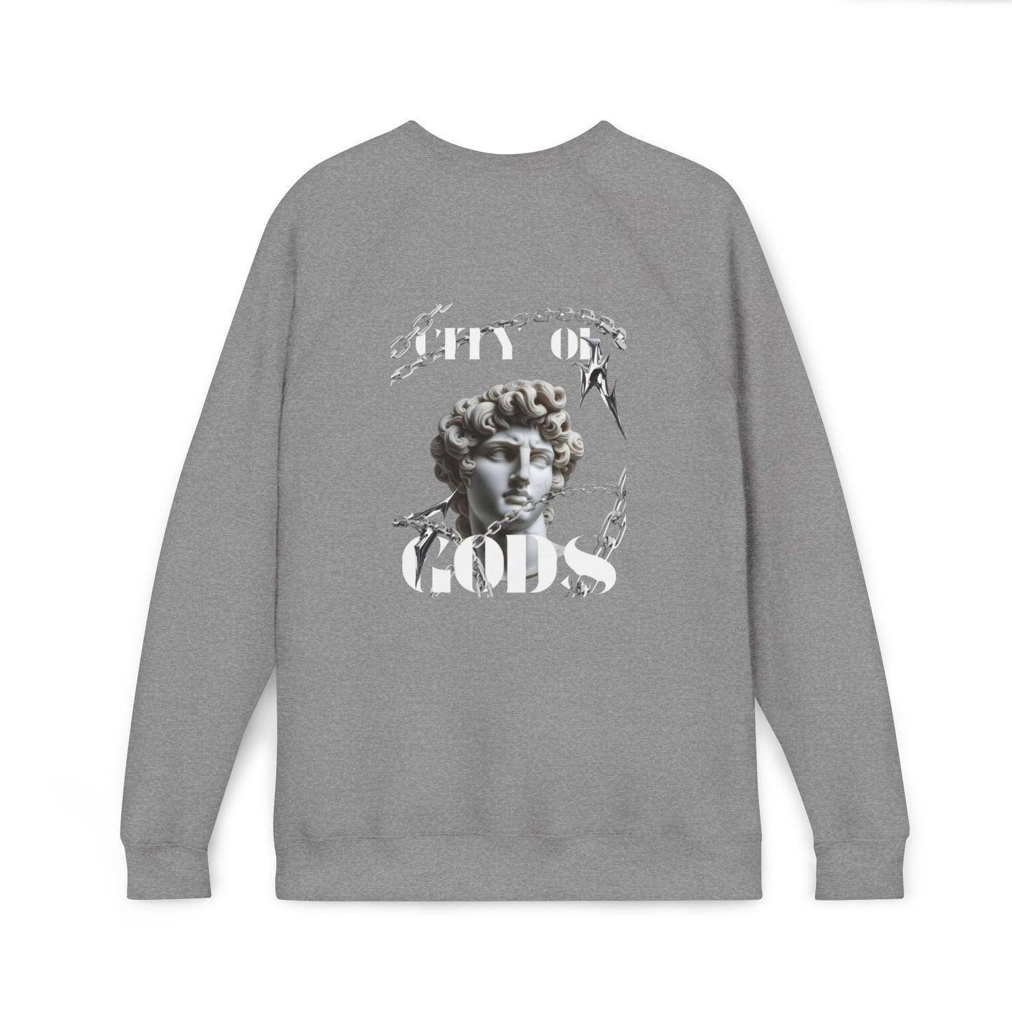 City of Gods Unisex Sweatshirt | Cozy Casual Wear, Gift for Art Lovers, Stylish Streetwear, Fall Fashion, Graphic Apparel