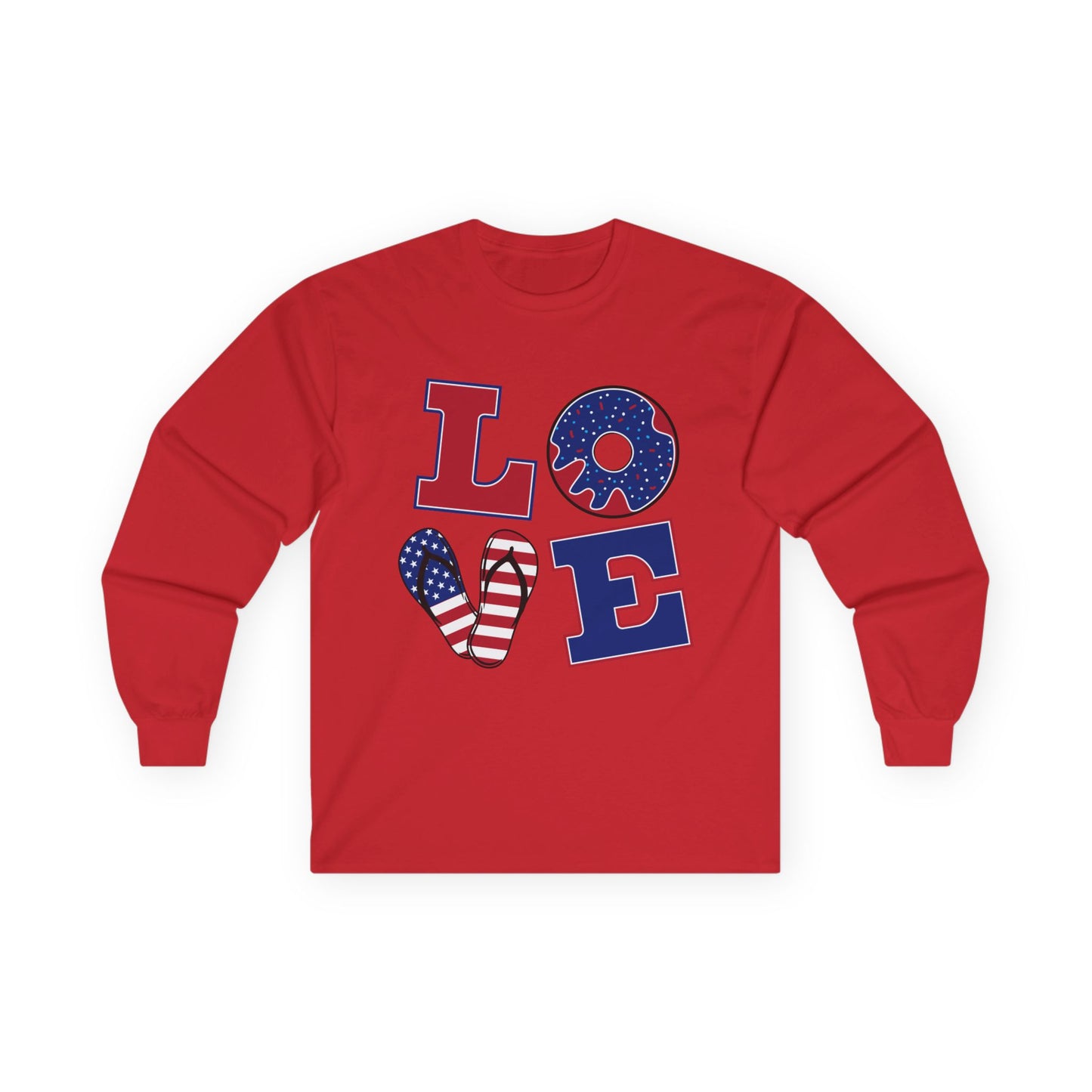 Patriotic Love Long Sleeve Tee