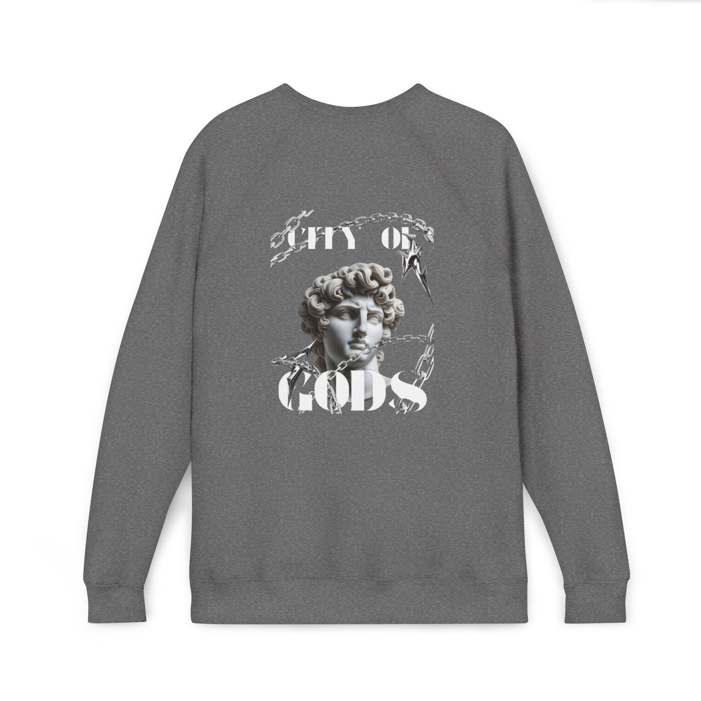 City of Gods Unisex Sweatshirt | Cozy Casual Wear, Gift for Art Lovers, Stylish Streetwear, Fall Fashion, Graphic Apparel