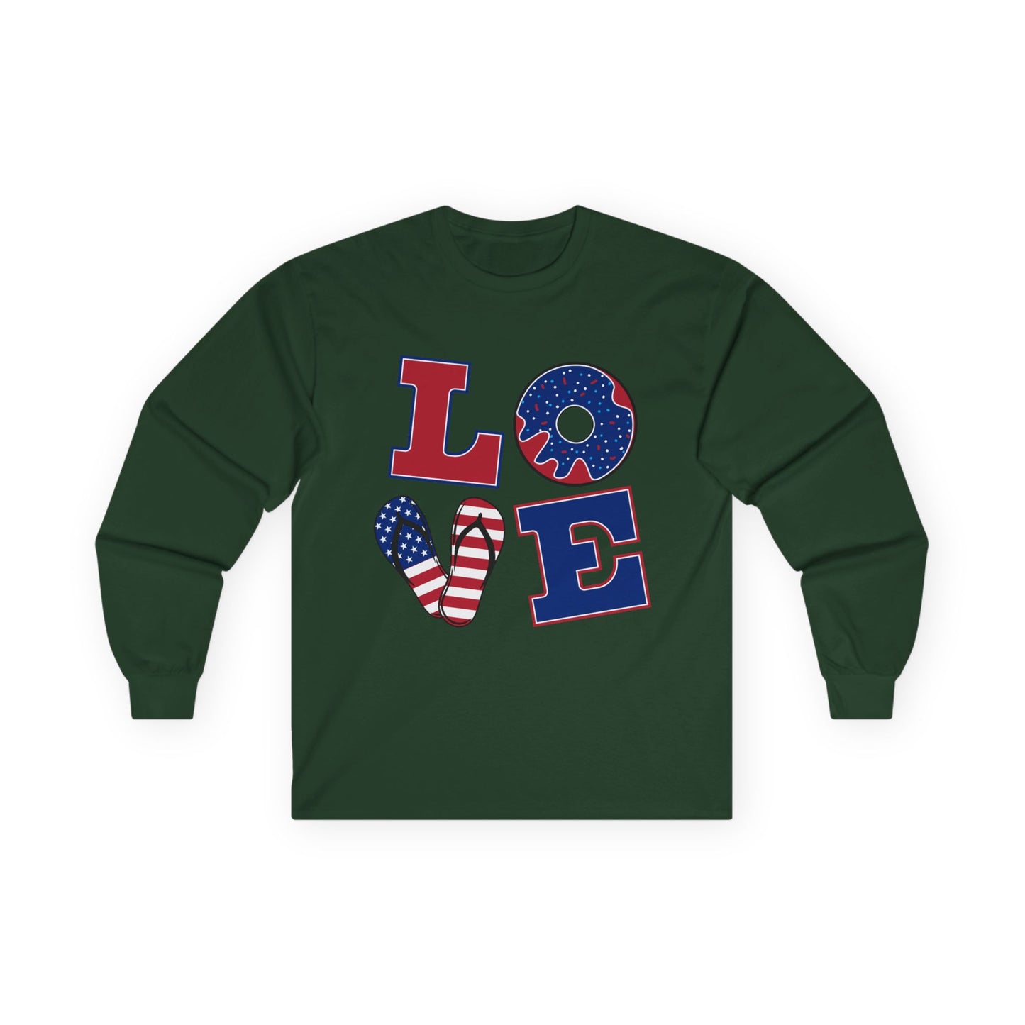 Patriotic Love Long Sleeve Tee