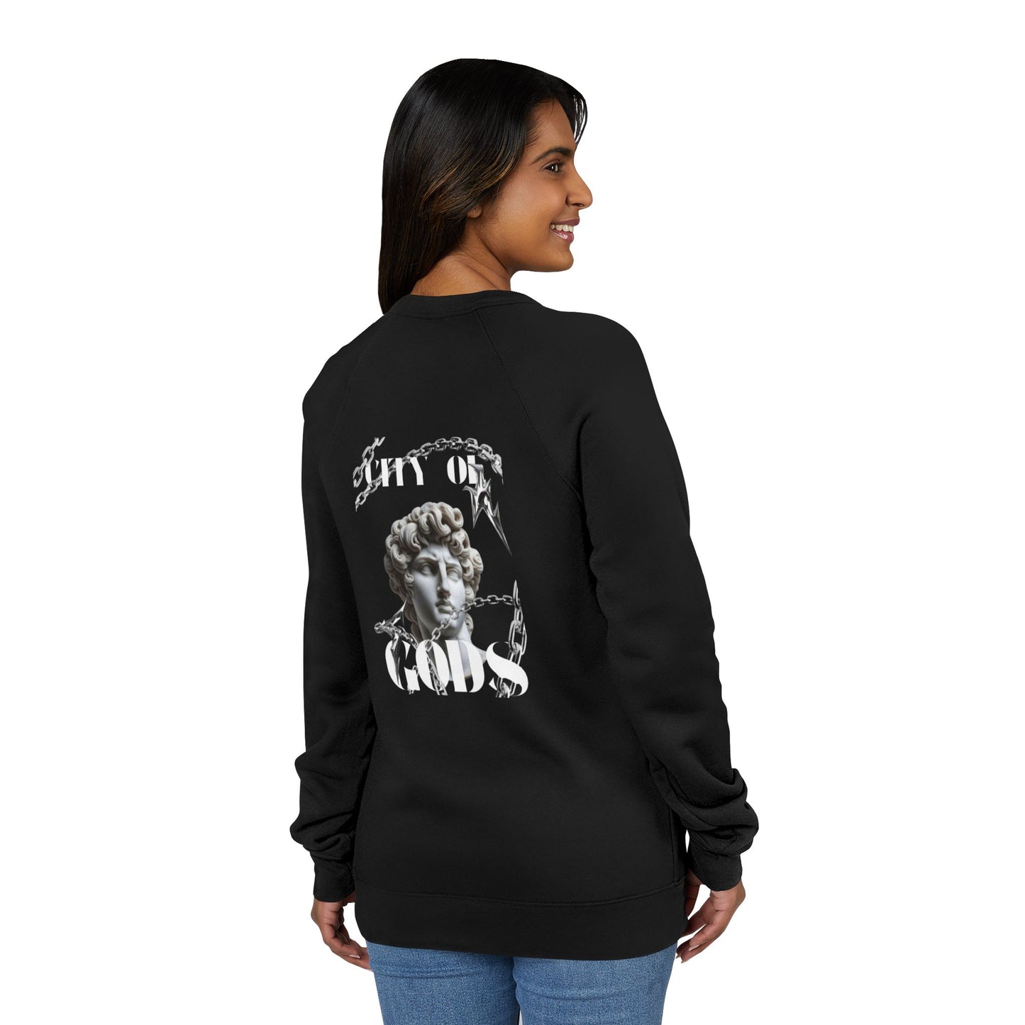 City of Gods Unisex Sweatshirt | Cozy Casual Wear, Gift for Art Lovers, Stylish Streetwear, Fall Fashion, Graphic Apparel