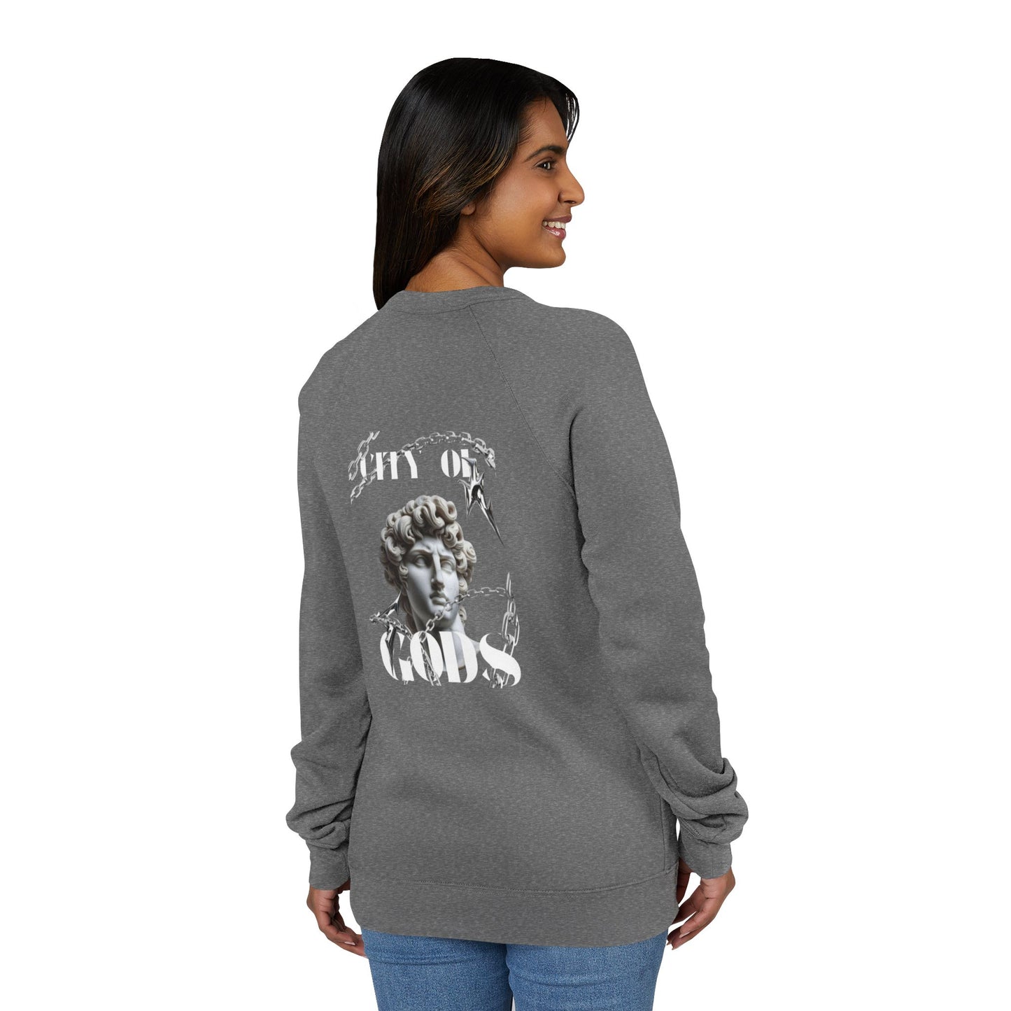 City of Gods Unisex Sweatshirt | Cozy Casual Wear, Gift for Art Lovers, Stylish Streetwear, Fall Fashion, Graphic Apparel