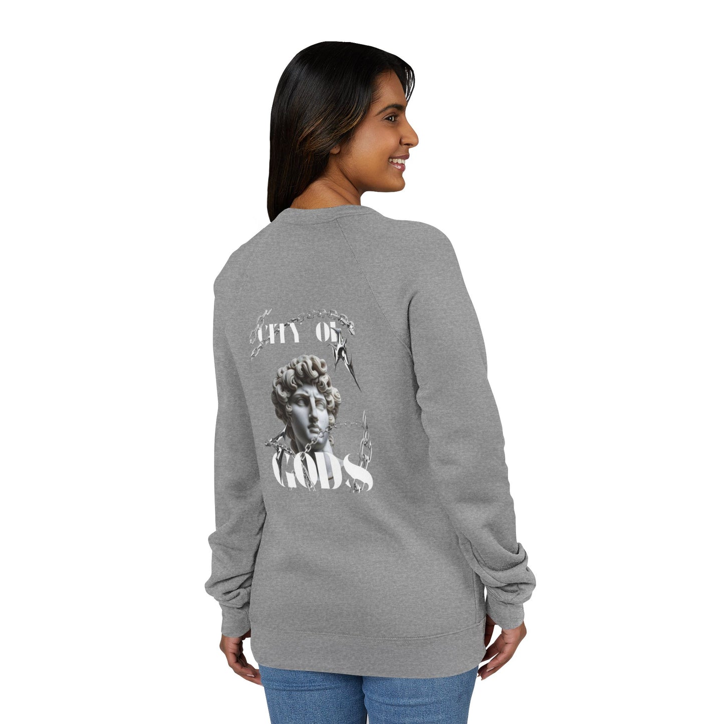 City of Gods Unisex Sweatshirt | Cozy Casual Wear, Gift for Art Lovers, Stylish Streetwear, Fall Fashion, Graphic Apparel
